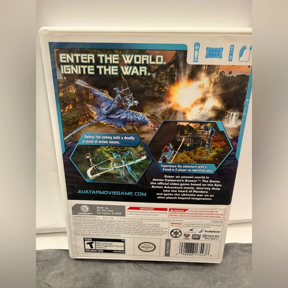 EUC Nintendo Wii James Cameron’s Avatar The Game Video Game